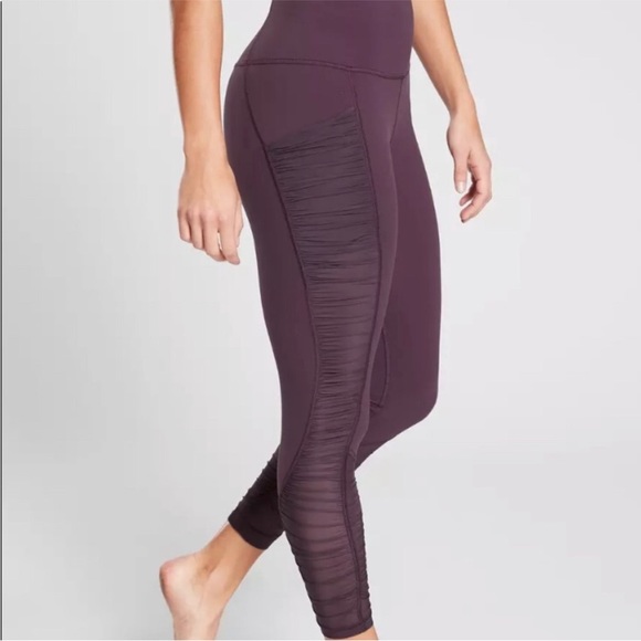athleta • mesh me up 7/8 tight • s - Picture 3 of 8
